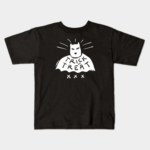 Trick or Treat The Masked Man Kids T-Shirt by souloff